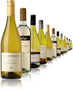 12 bottles of white wine
