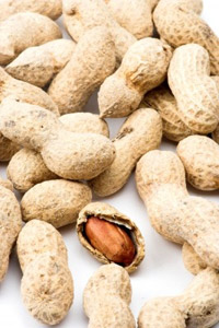 Unshelled peanuts