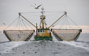A trawler with empty nets