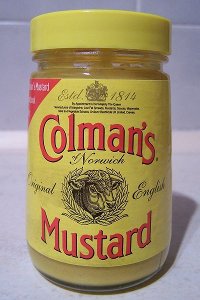 A jar of Colman's mustard