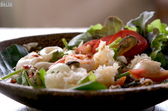 A Thai seafood salad