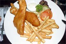 Fish & chips from Delaney's in Kuala Lumpur