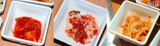 Kimchi - daikon radish, cabbage, and another one