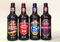 Four ales from Fuller's Brewery