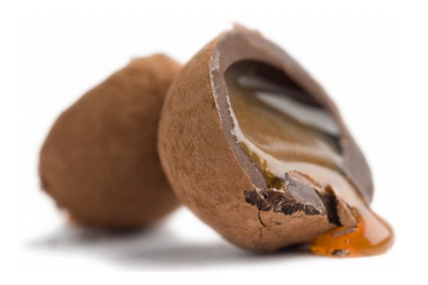 An Artisan du Chocolate sea-salt caramel chocolate